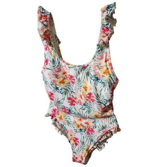 Coco Rave Rio or Bust! Jacey Ruffle Scoop One Piece Swimsuit Large - Picture 3 of 10